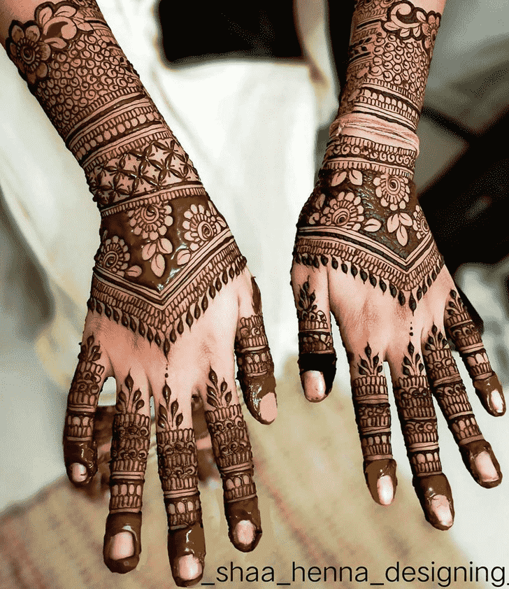 Bewitching Indo Arabic Henna Design