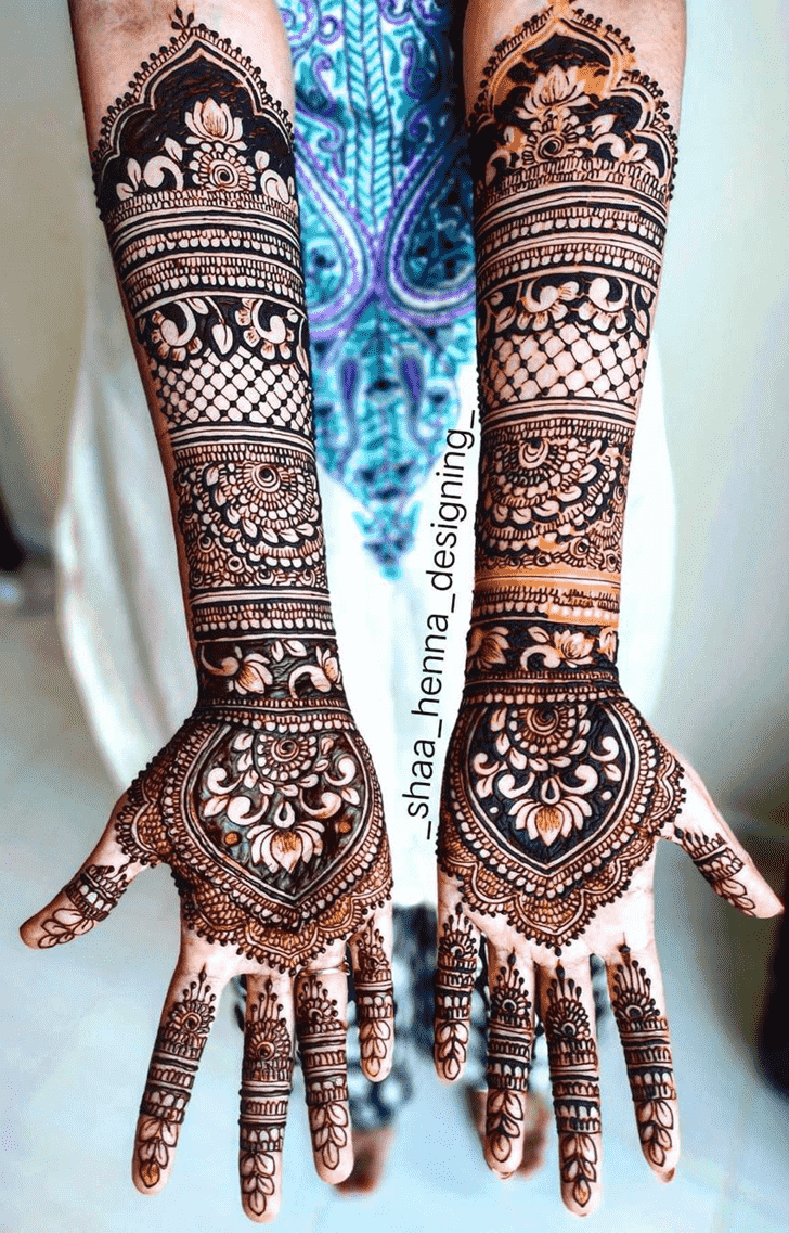 Arm Indo Arabic Henna Design