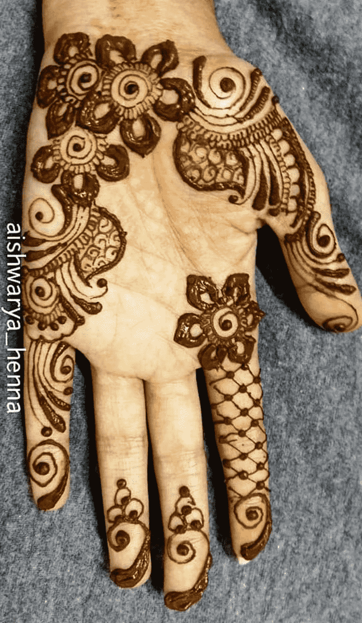 Arm Indo Arabic Henna Design