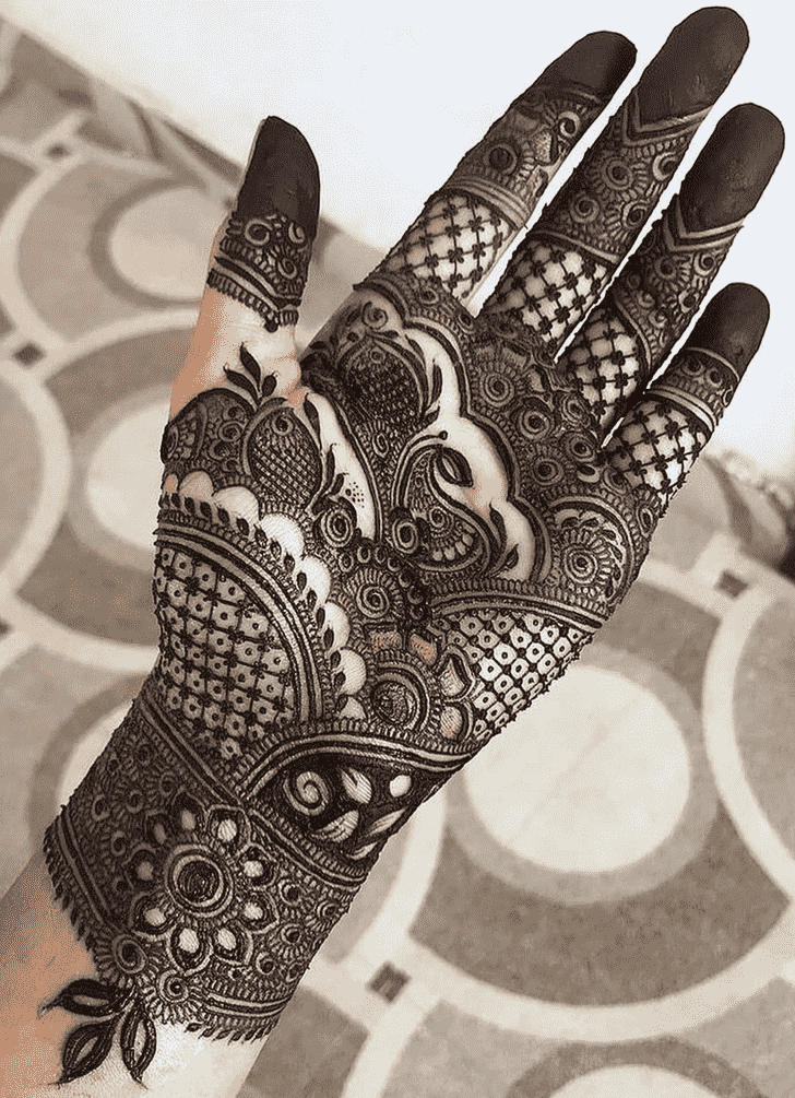 Elegant Indo Arabic Henna Design