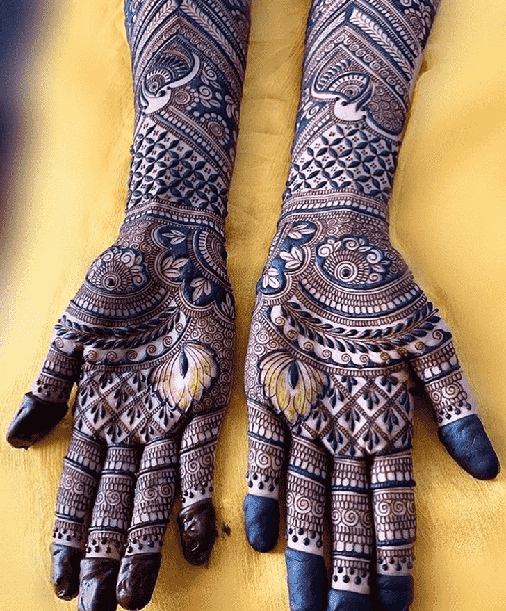 Enthralling Indo Arabic Henna Design