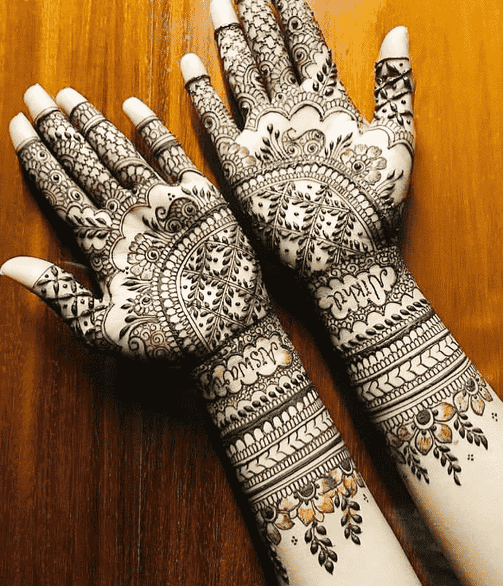 Fair Indo Arabic Henna Design
