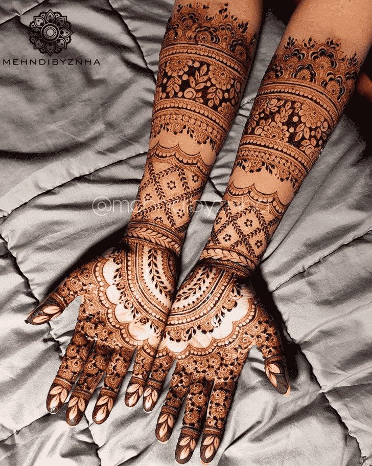 Pleasing Indo Arabic Henna Design