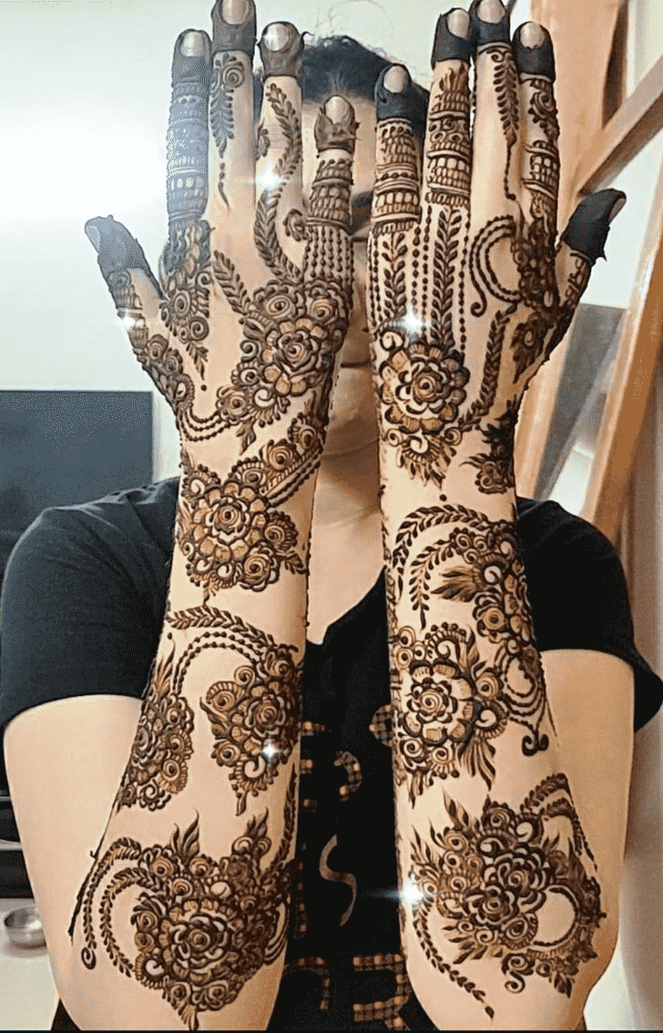 Splendid Indo Arabic Henna Design