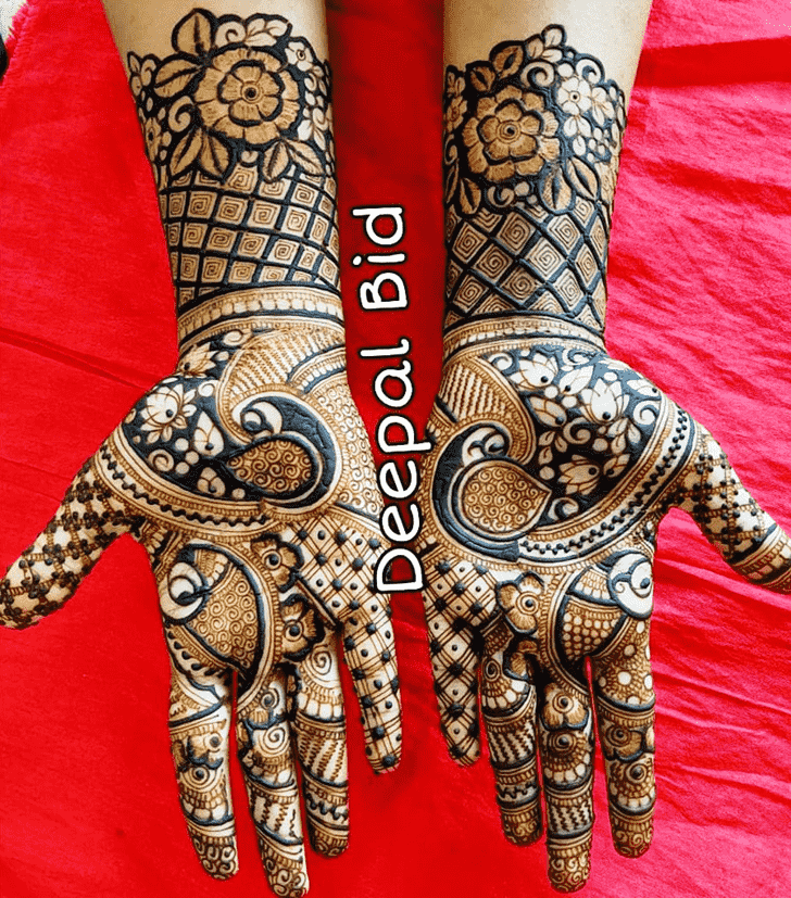 Dazzling Indo Western Henna Design