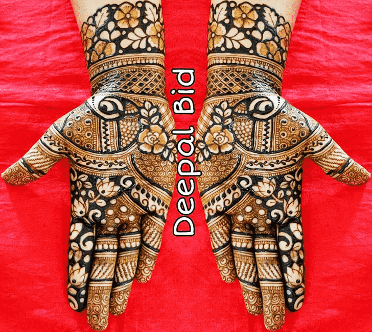 Delightful Indo Western Henna Design