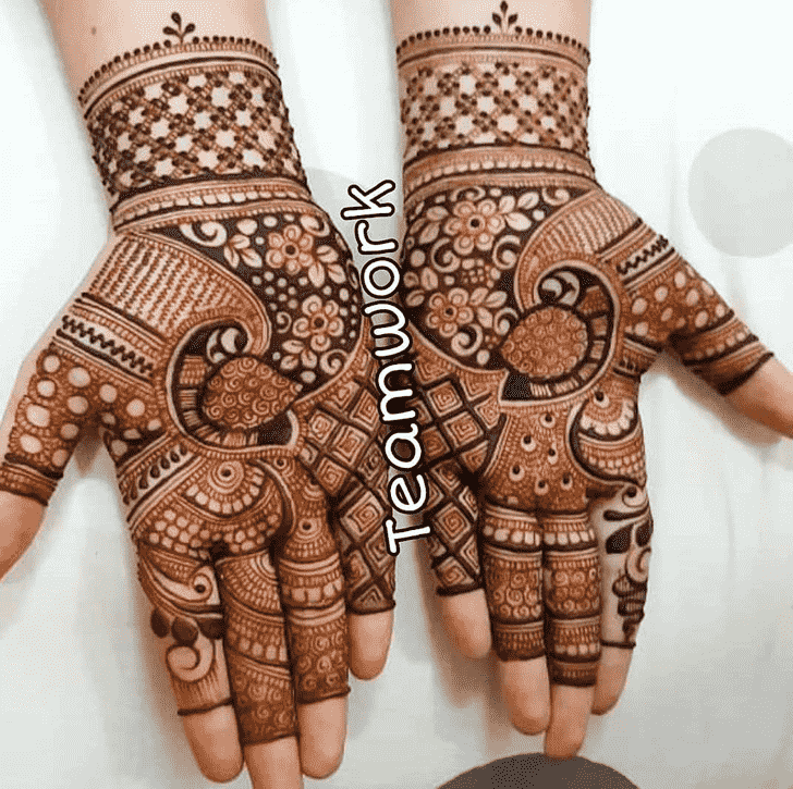 Exquisite Indo Western Henna Design