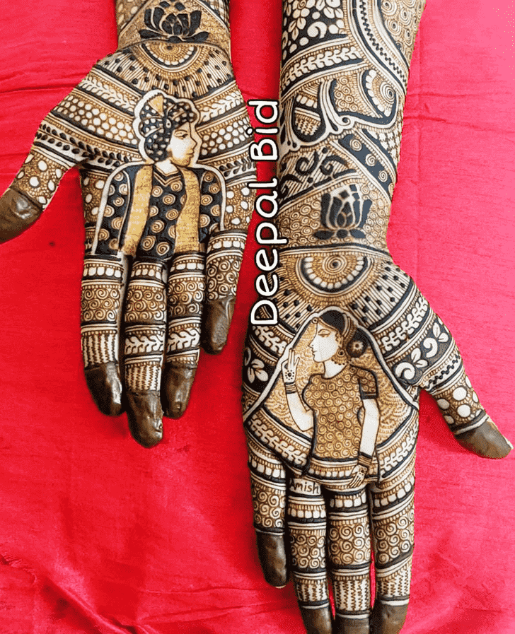 Awesome Indo Western Henna Design