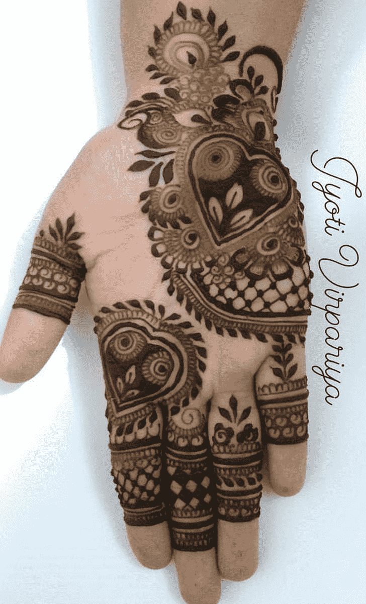 Magnetic Indo Western Henna Design