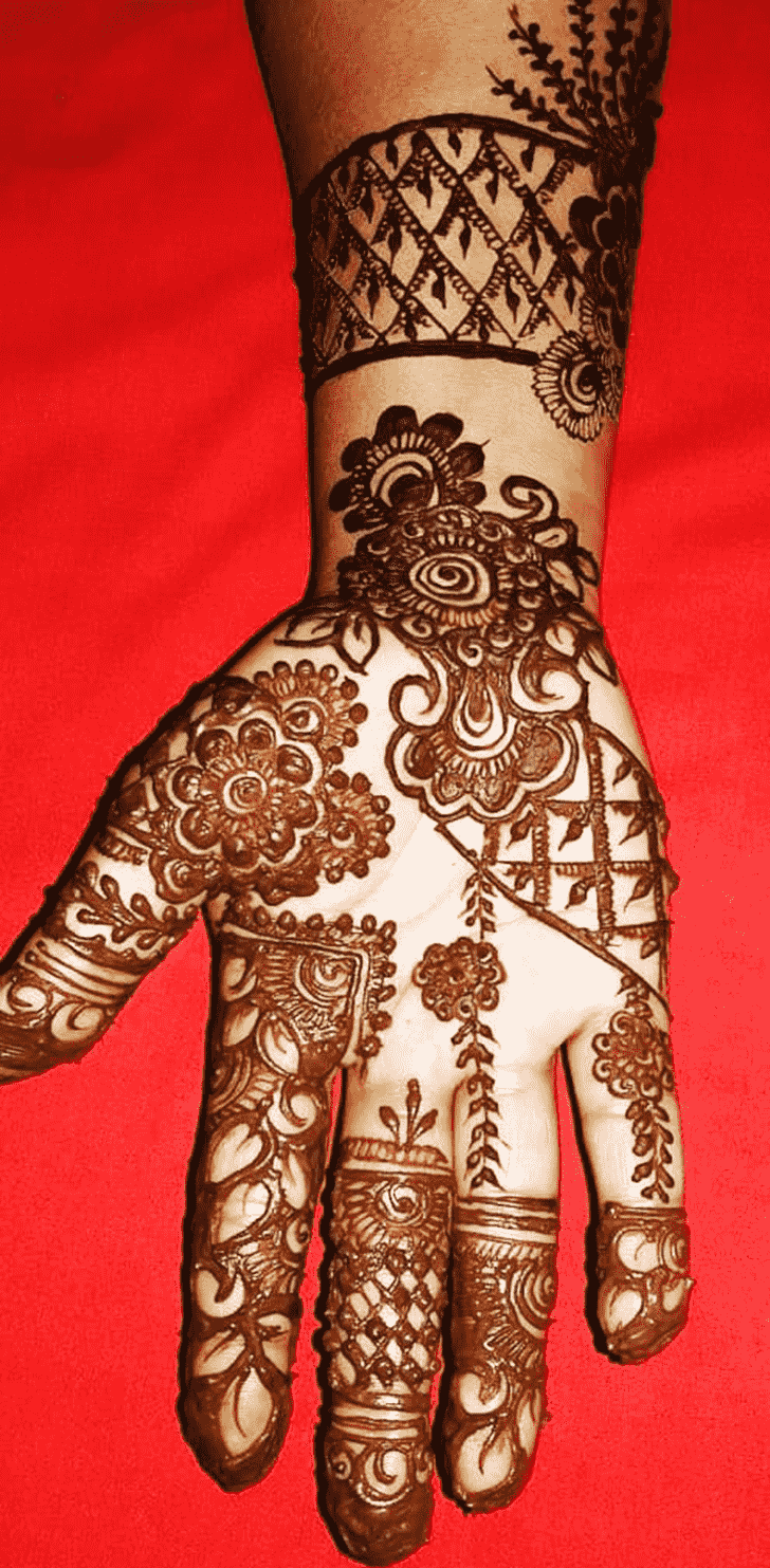 Magnificent Indo Western Henna Design