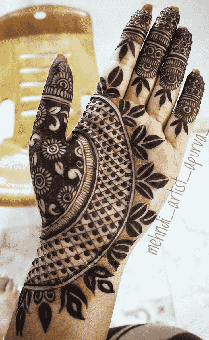 Nice Indo Western Henna Design
