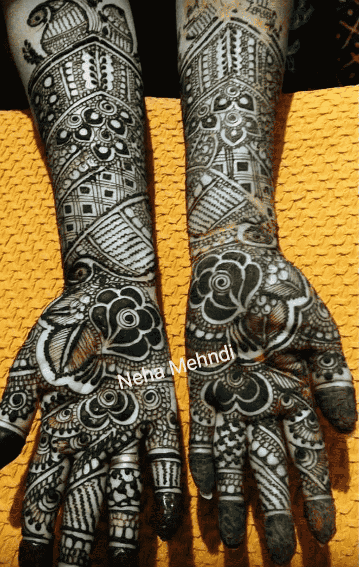 Radiant Indo Western Henna Design