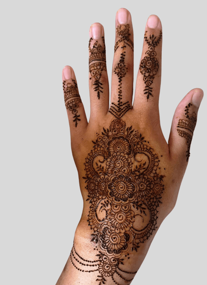 Alluring Interesting Henna Design