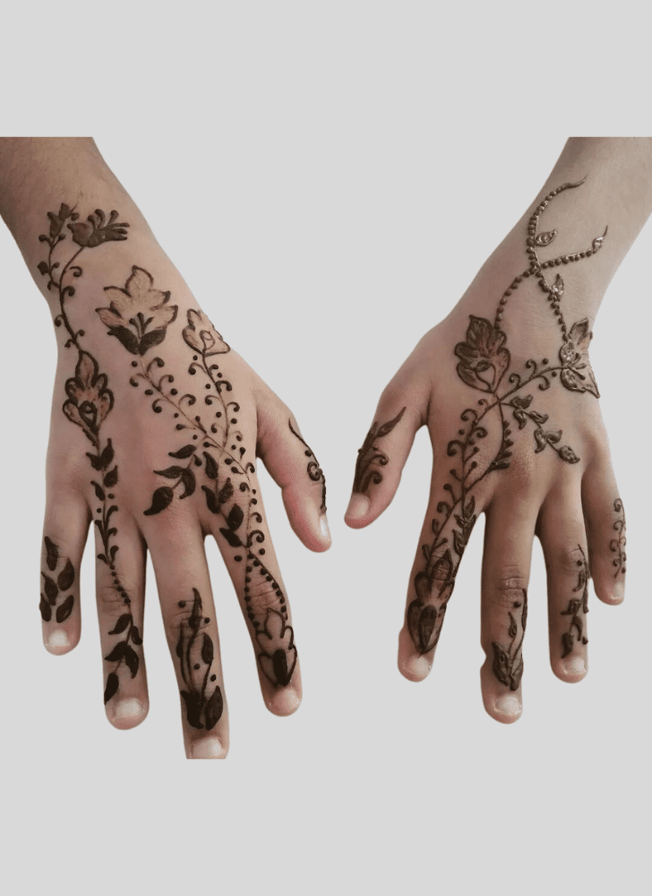 Captivating Interesting Henna Design