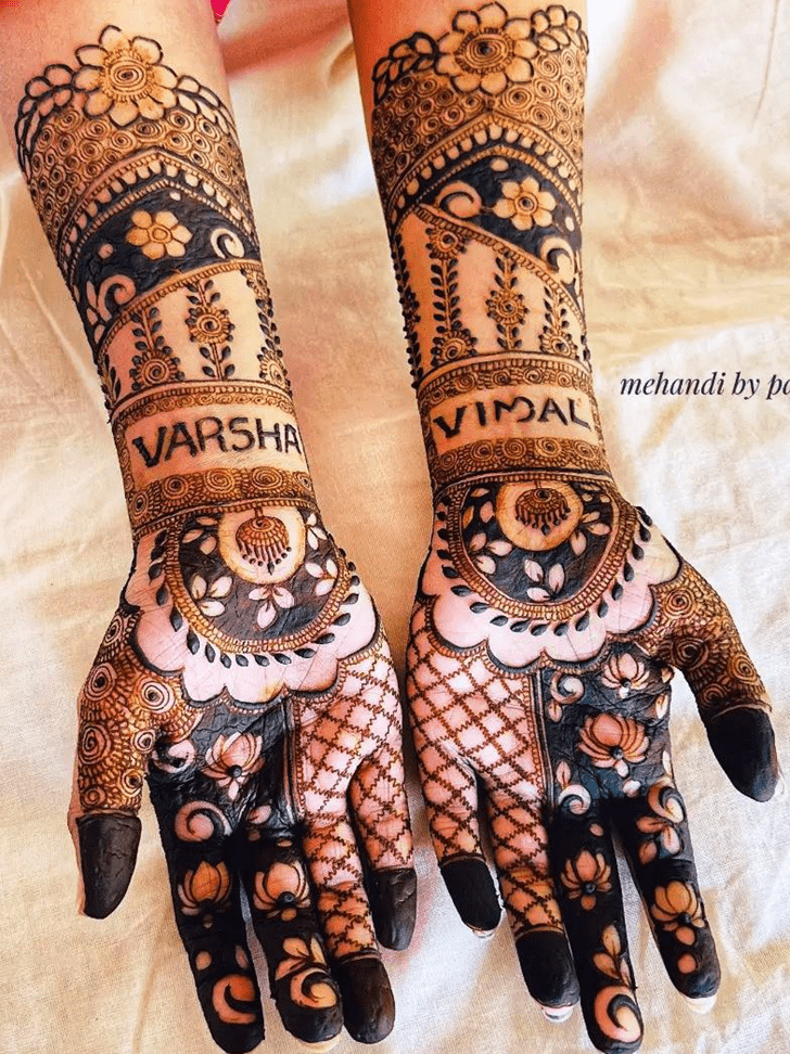 Dazzling Intricate Full Arm Henna Design