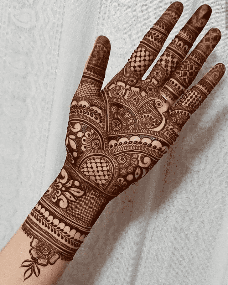 Delightful Intricate Full Arm Henna Design