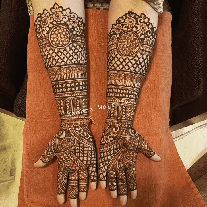 Arm Intricate Full Arm Henna Design