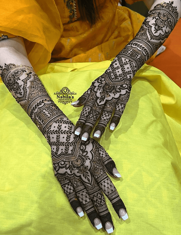 Grand Intricate Full Arm Henna Design