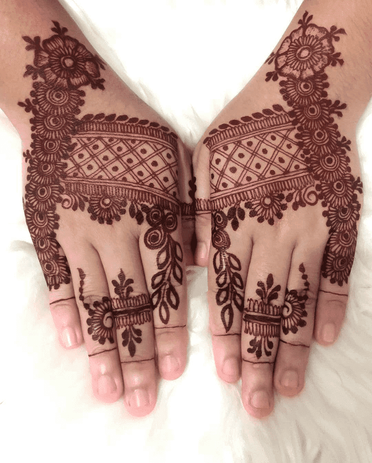 Delicate Israel Henna Design