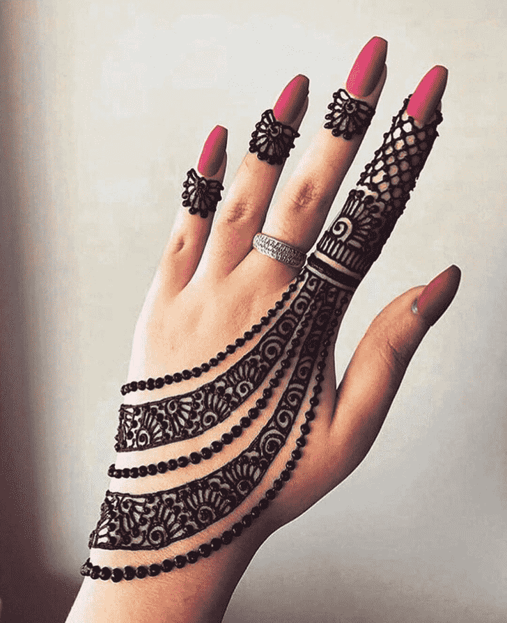 Nice Jaipur Henna Design
