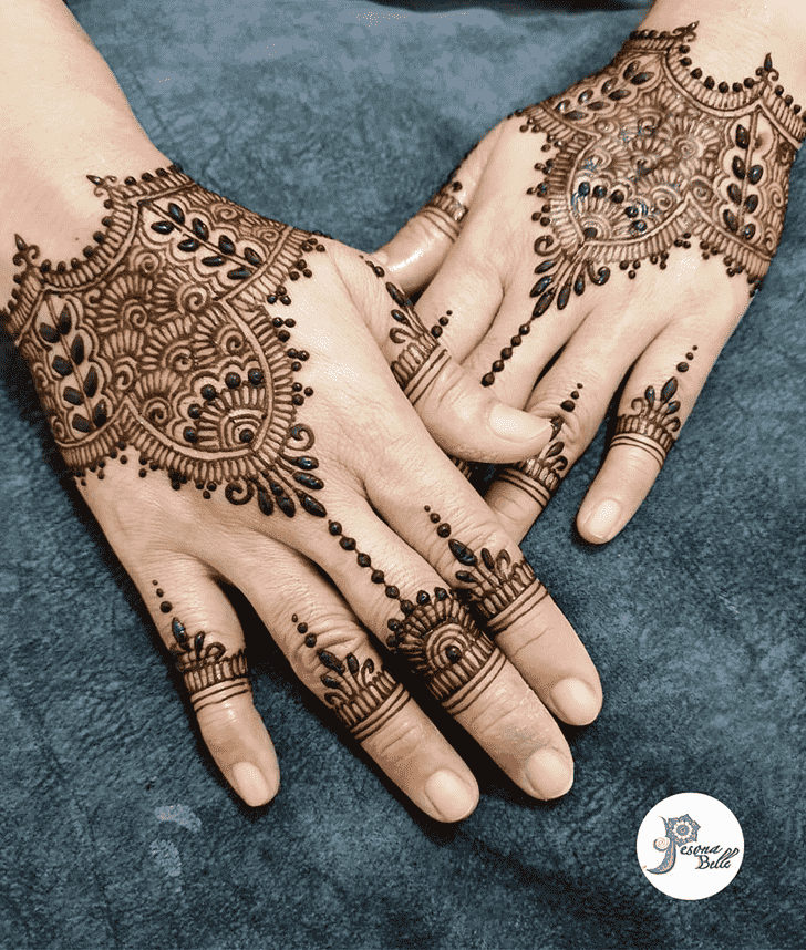Pleasing Jaipur Henna Design