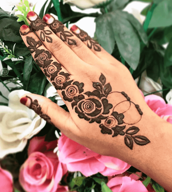 Elegant Jalalabad Henna Design