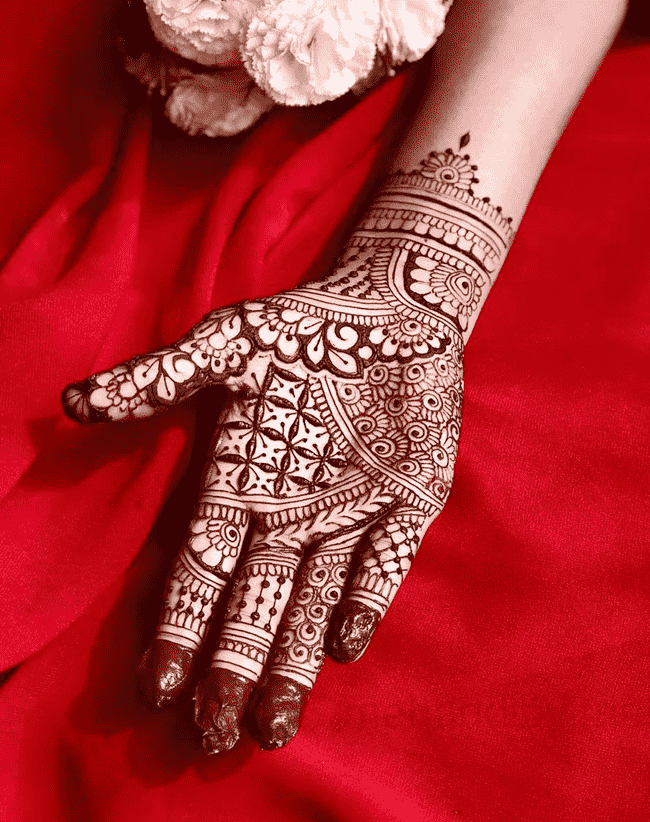 Appealing Janakpur Henna Design