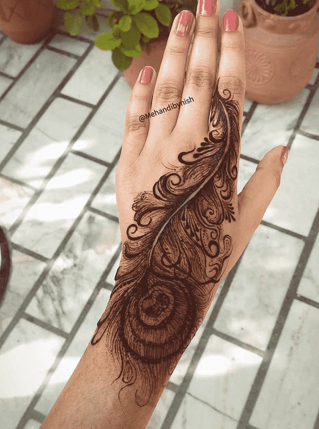 Charming Janakpur Henna Design