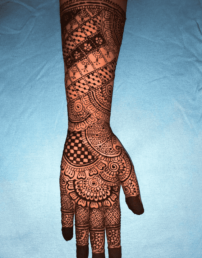 Ravishing Janakpur Henna Design