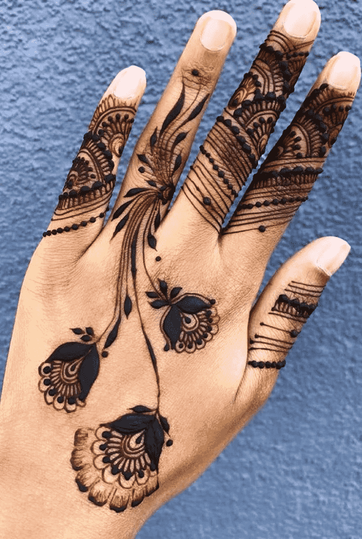 Elegant Jewellery Henna Design