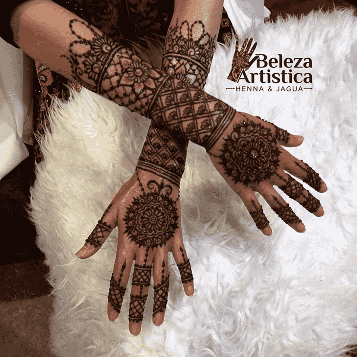 Appealing Jewelry Henna Design