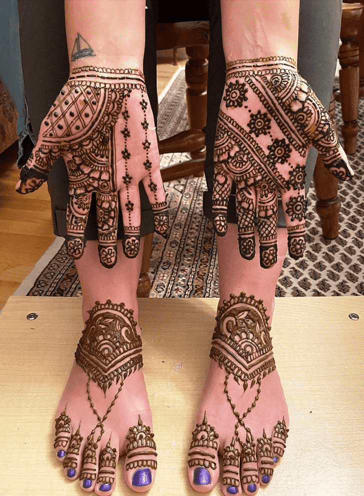 Elegant Jharkhand Henna Design