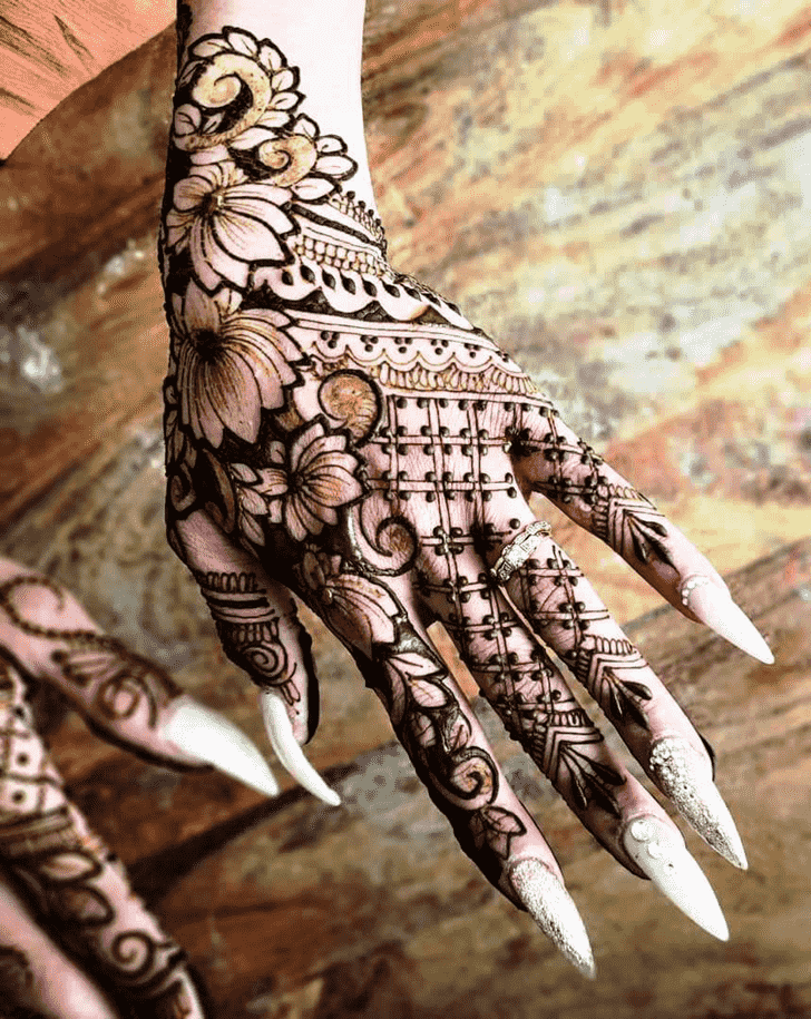 Graceful Jodhpur Henna Design