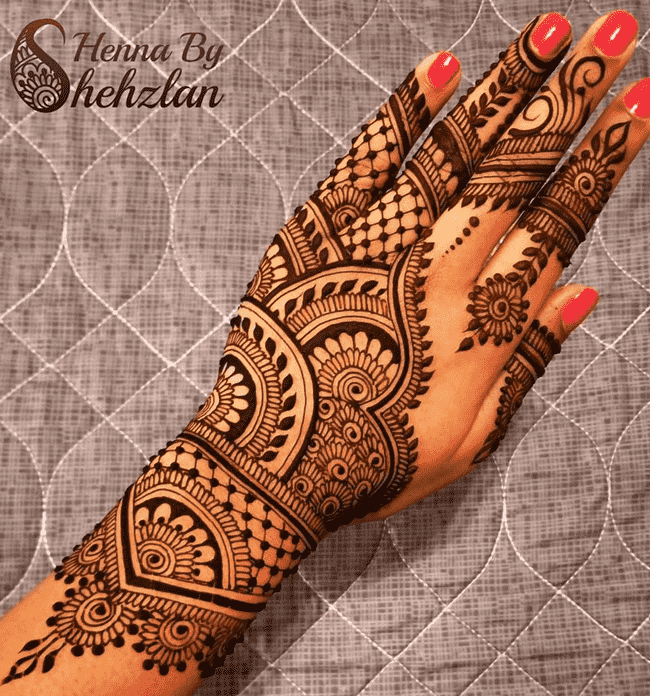Arm Kabul Henna Design