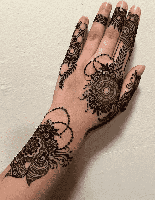 Pleasing Kabul Henna Design