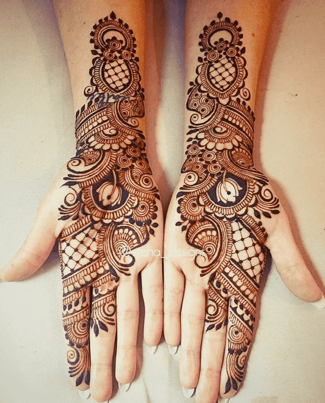 Fascinating Kandahar Henna Design
