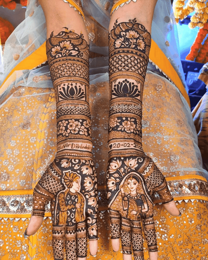 Arm Kanpur Henna Design