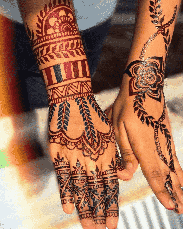 Refined Karnataka Henna Design