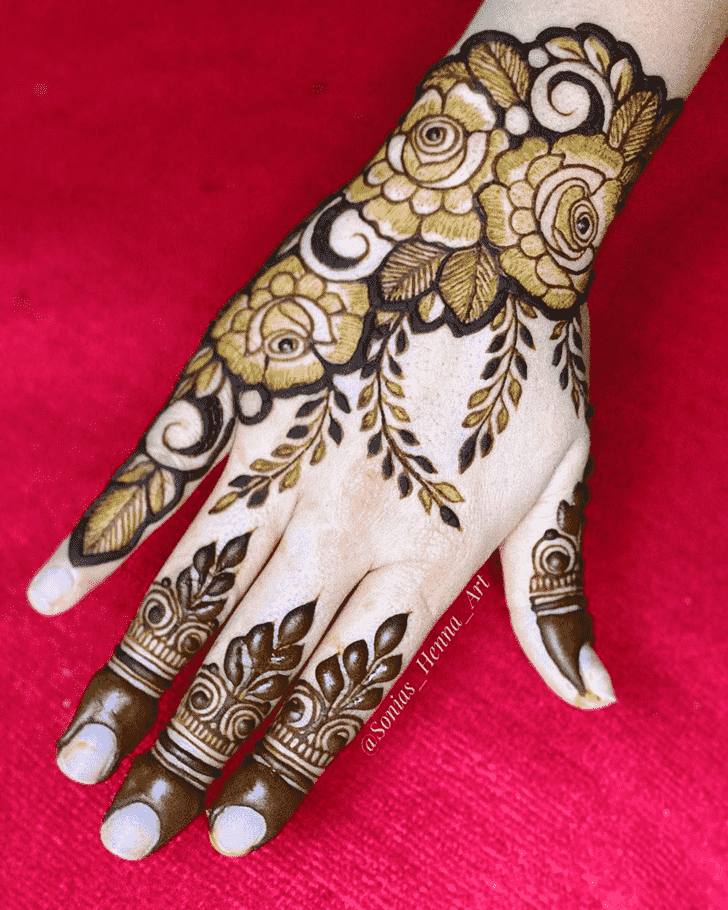 Splendid Kashmiri Henna Design