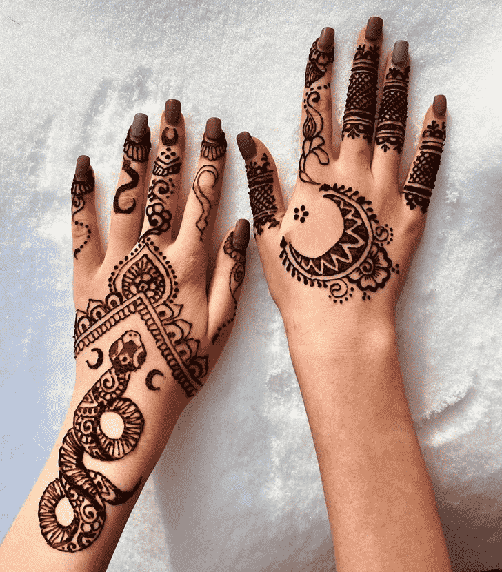 Pleasing Kerala Henna Design