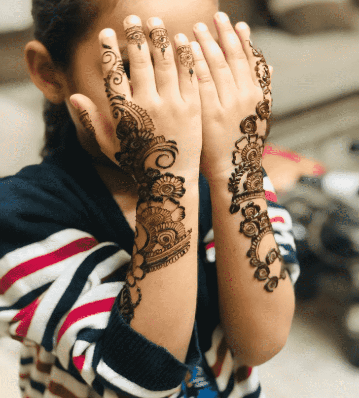 Slightly Kids Henna Design