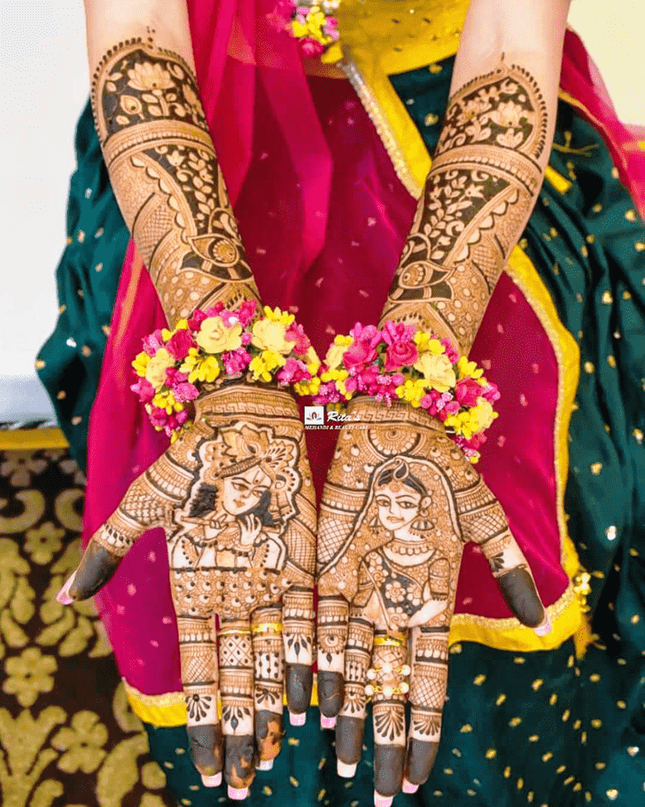 Ravishing Krishna Henna Design