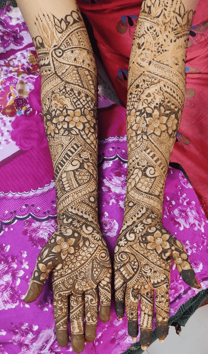 Adorable Kumbh Sankranti Henna Design