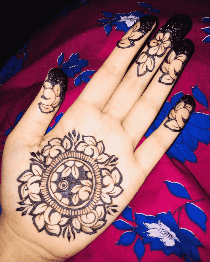 Appealing Kumbh Sankranti Henna Design