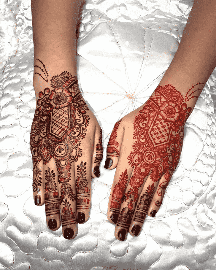 Gorgeous Kumbh Sankranti Henna Design