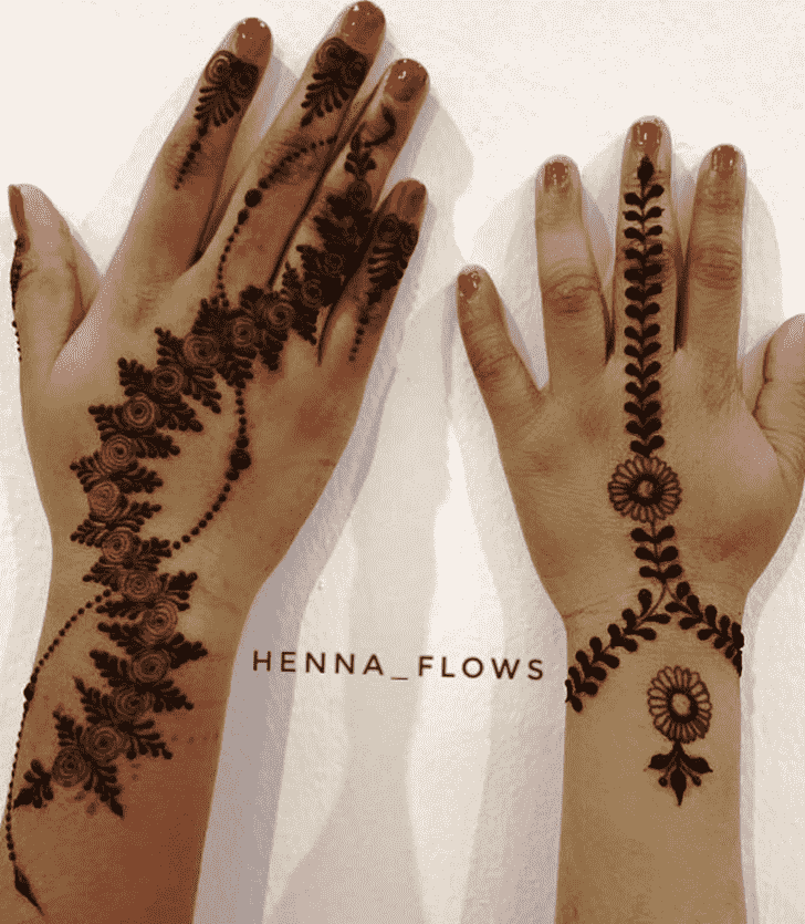 Ravishing Leaf Henna Design