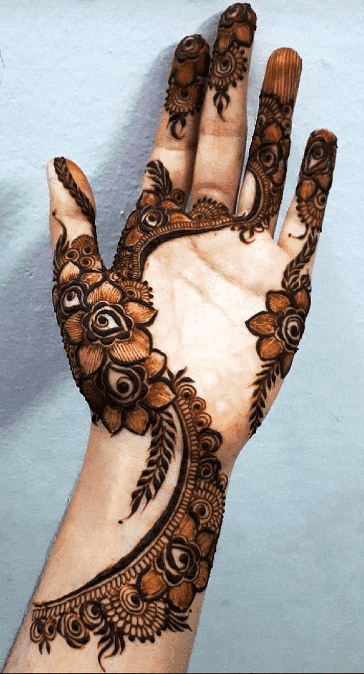 Excellent Leaves Henna Design
