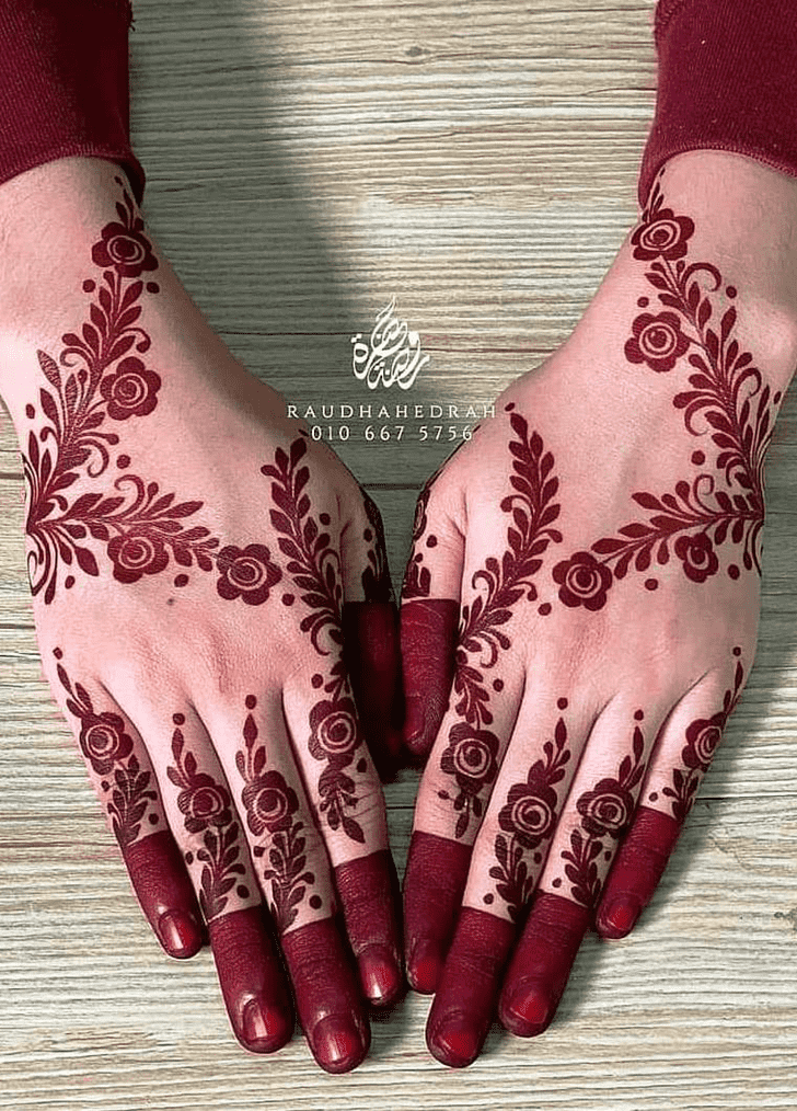 Magnificent Leaves Henna Design