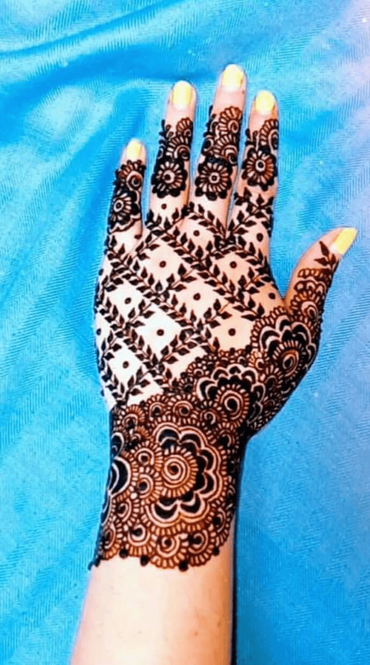Pleasing Leaves Henna Design