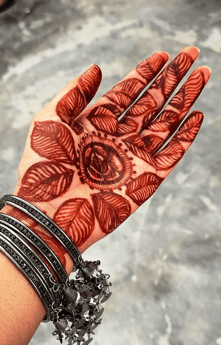 Superb Leaves Henna Design
